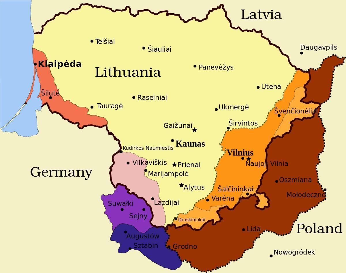 mapie w kownie, Litwa
