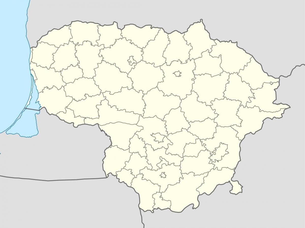 Mapa Litwy wektor