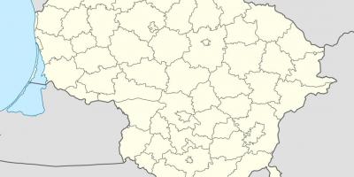 Mapa Litwy wektor