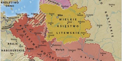 Mapa Wielkiego księstwa Litewskiego